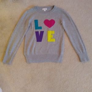 Grey love sweater
